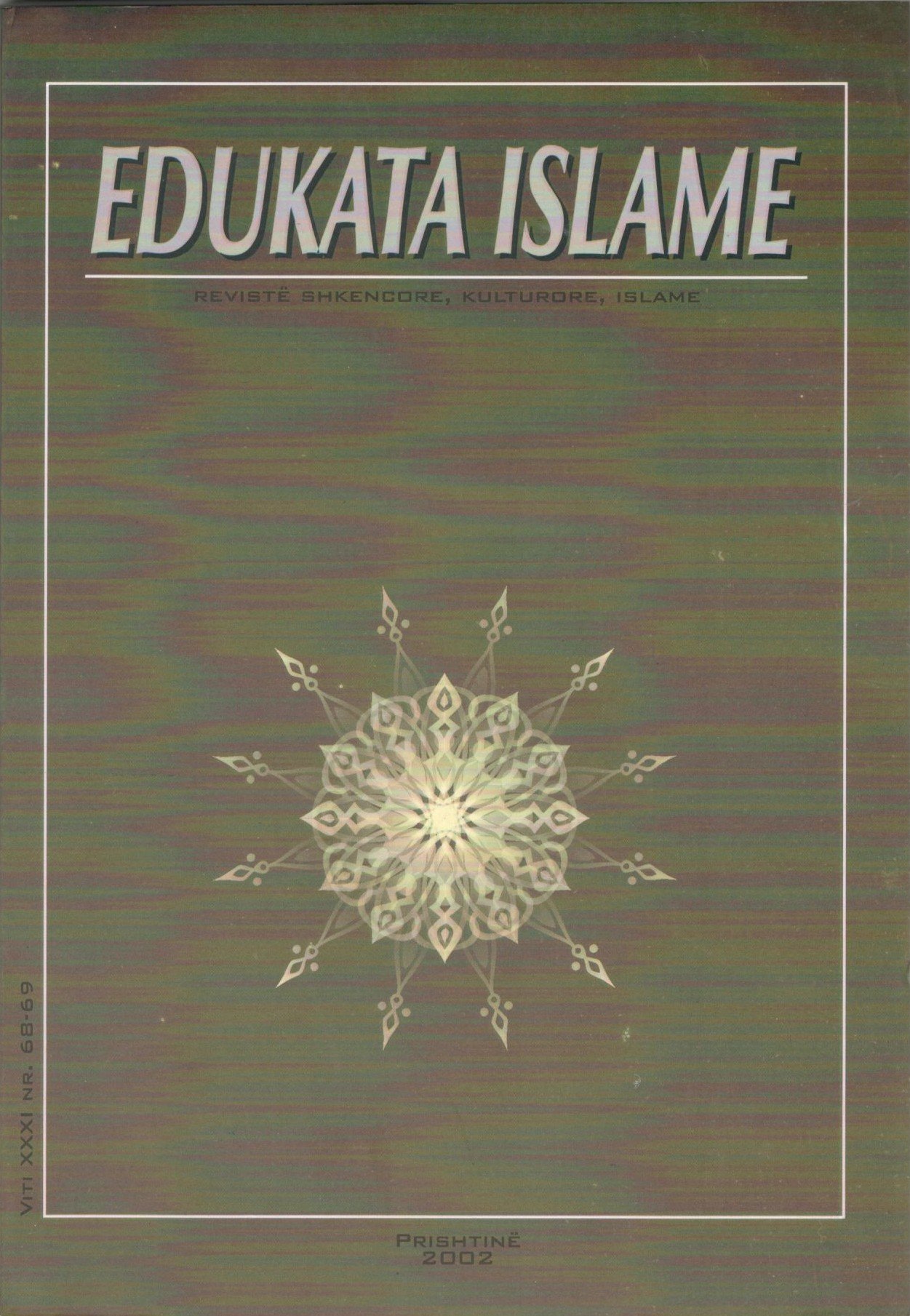 Kopertina e revistës Edukata islame nr 69