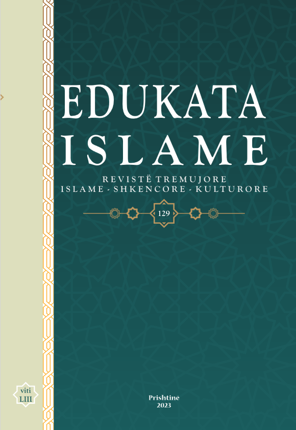 Kopertina e revistës Edukata islame nr 129