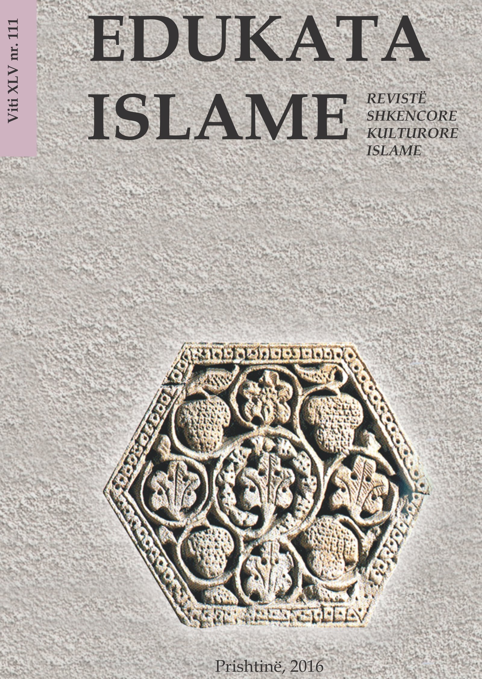 Kopertina e revistës Edukata islame nr 111
