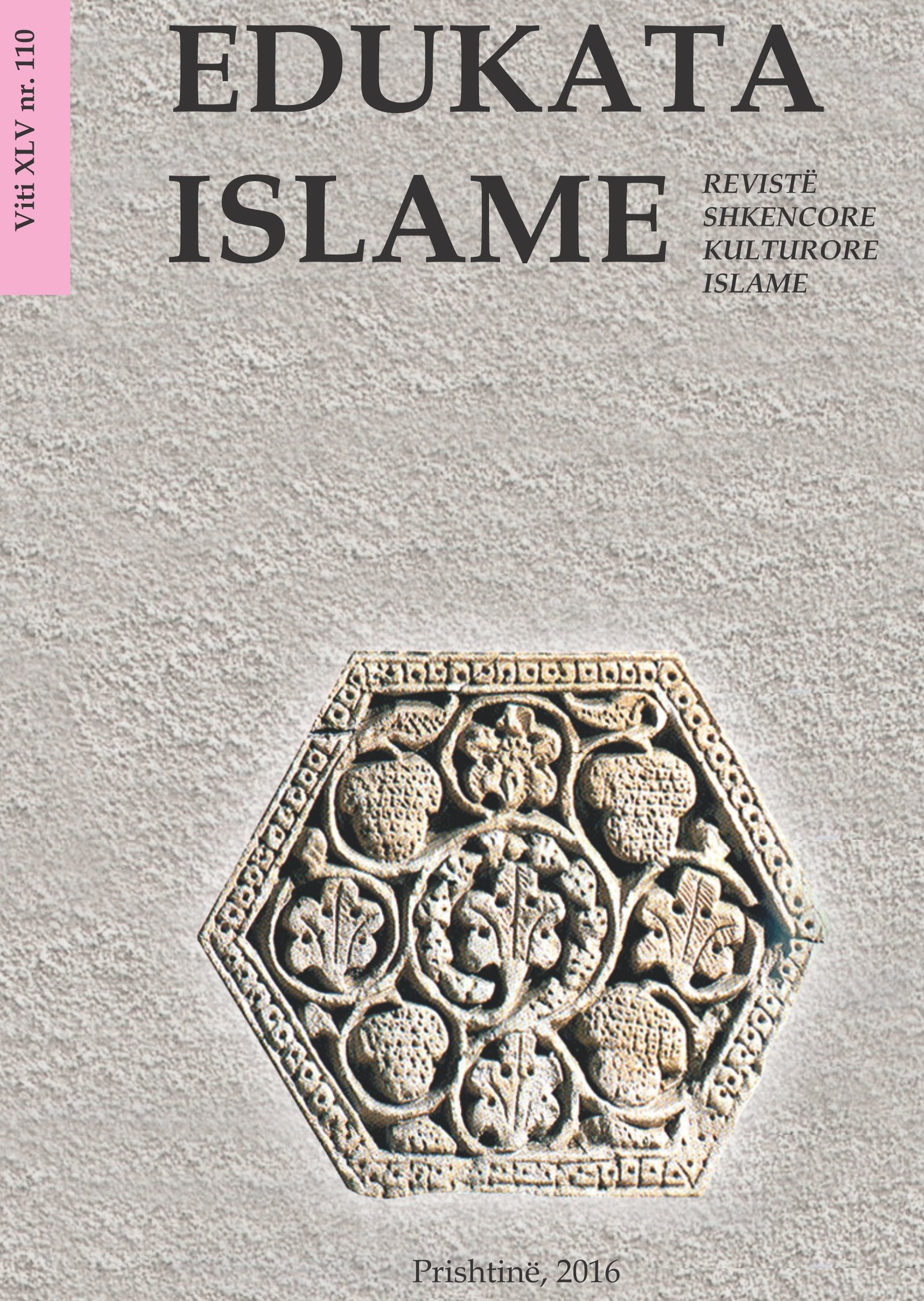 Kopertina e revistës Edukata islame nr 110